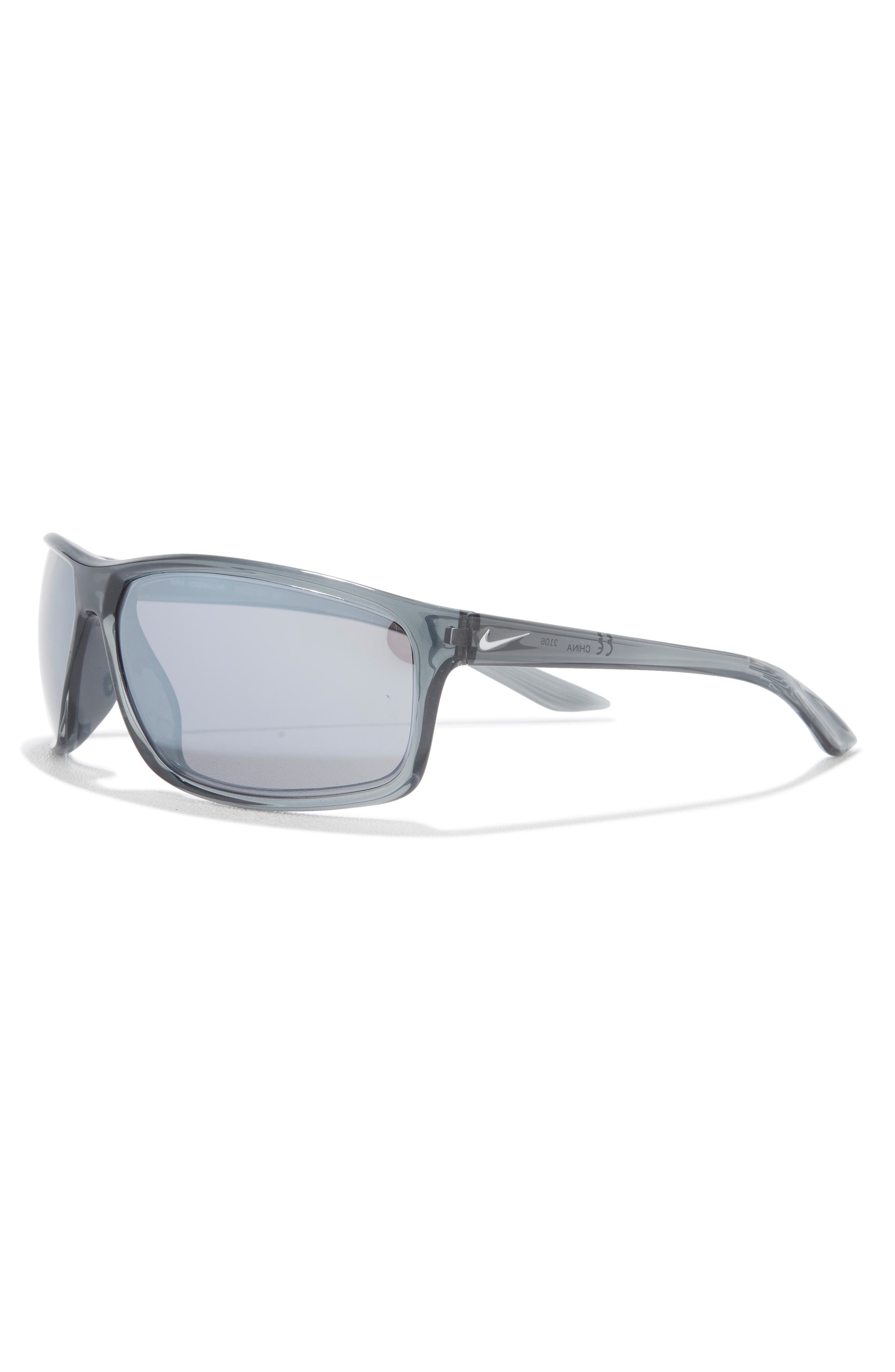 Nike Adrenaline 66mm Rectangular Sunglasses