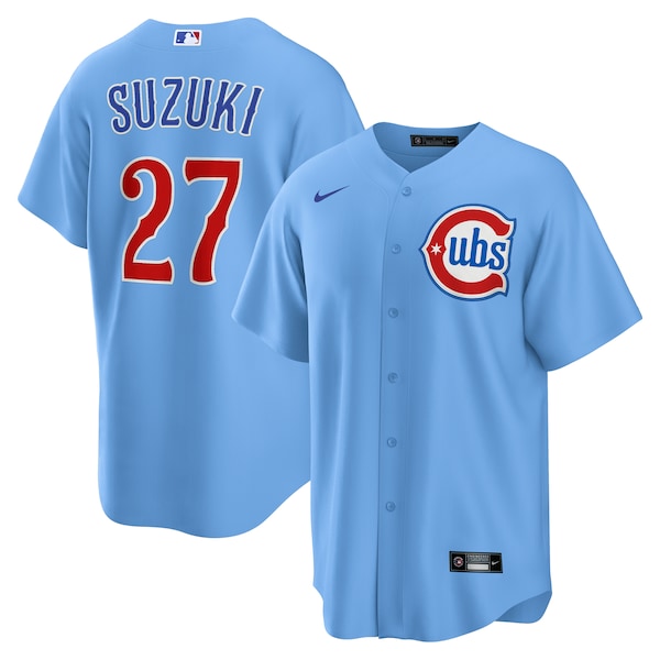 Seiya Suzuki Chicago Cubs Nike Alternate Replica Player Jersey - Light Blue