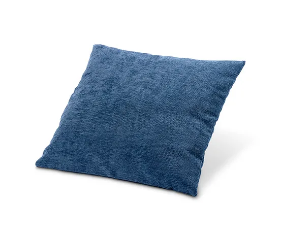 Vestio-Dekokissenbezug aus Chenillegarn, blau