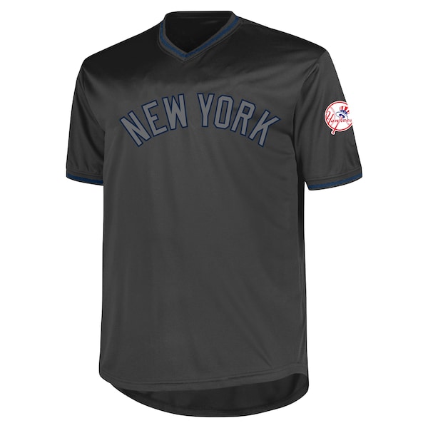 New York Yankees Profile Big & Tall Pop Fashion Jersey - Charcoal
