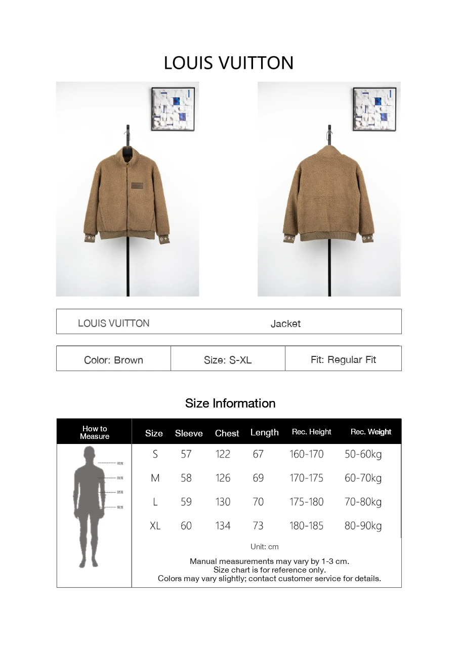 Louis Vuitton Brown Sherpa Zip Jacket product photo from LabelPicks