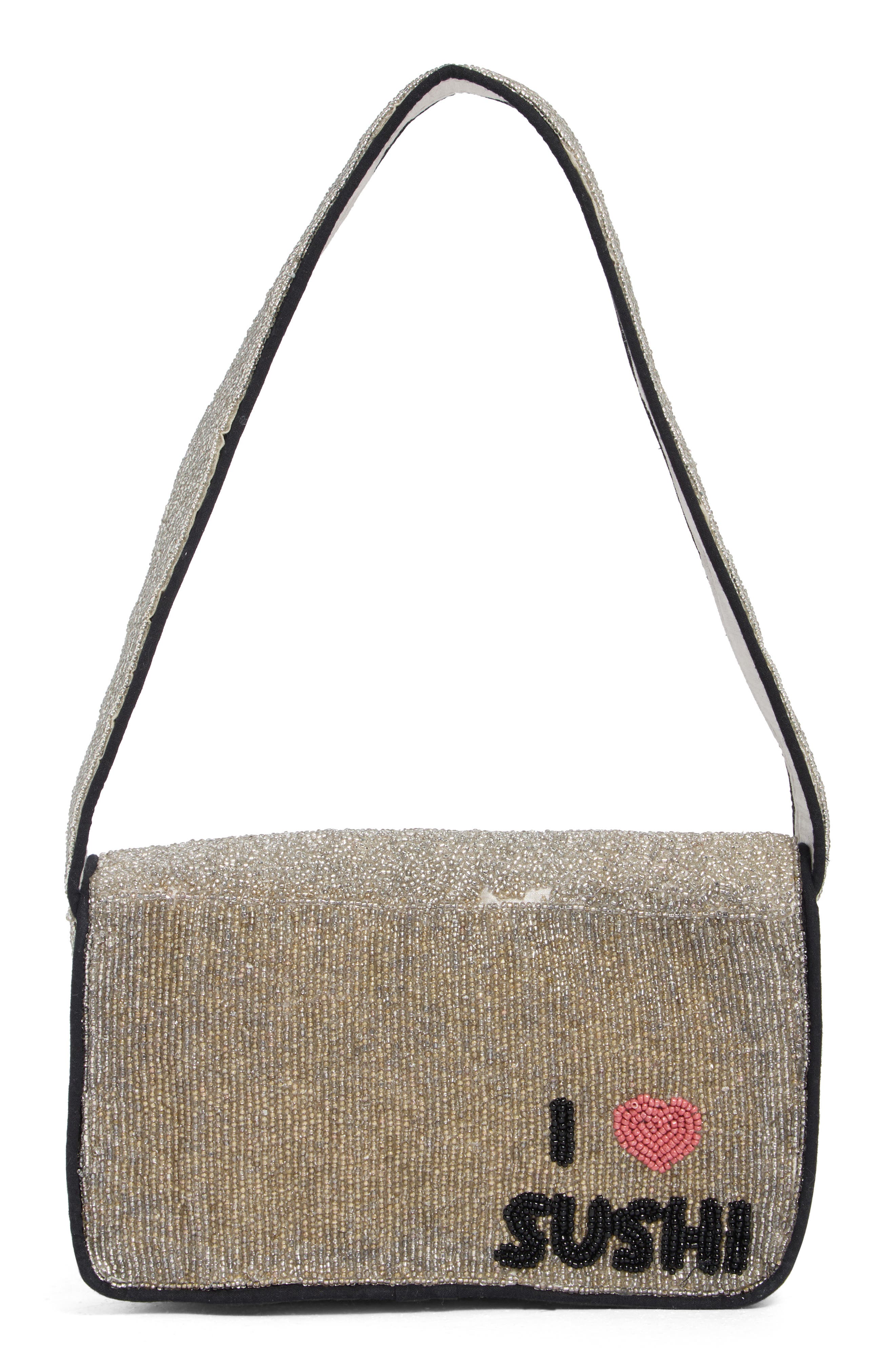 Collection XIIX Beaded Sushi Baguette Shoulder Bag
