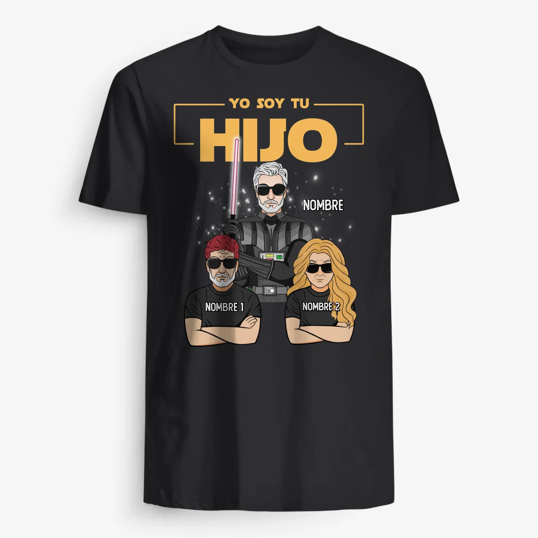 Personalizar Camisetas Para familia | Regalo De Cumpleaños Para familia| Yo soy tu hijo