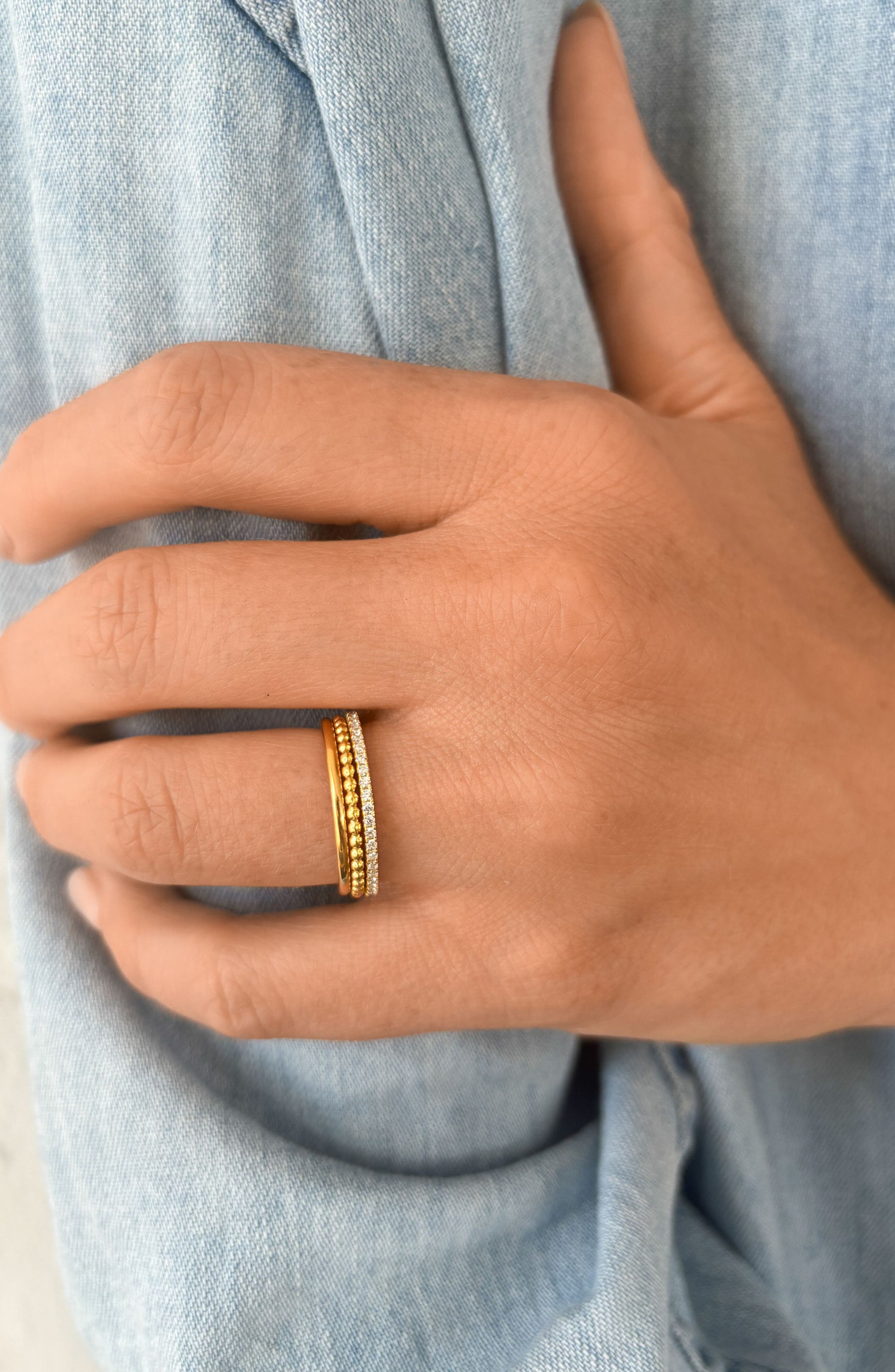 Adornia Set of 3 Assorted Stackable Rings