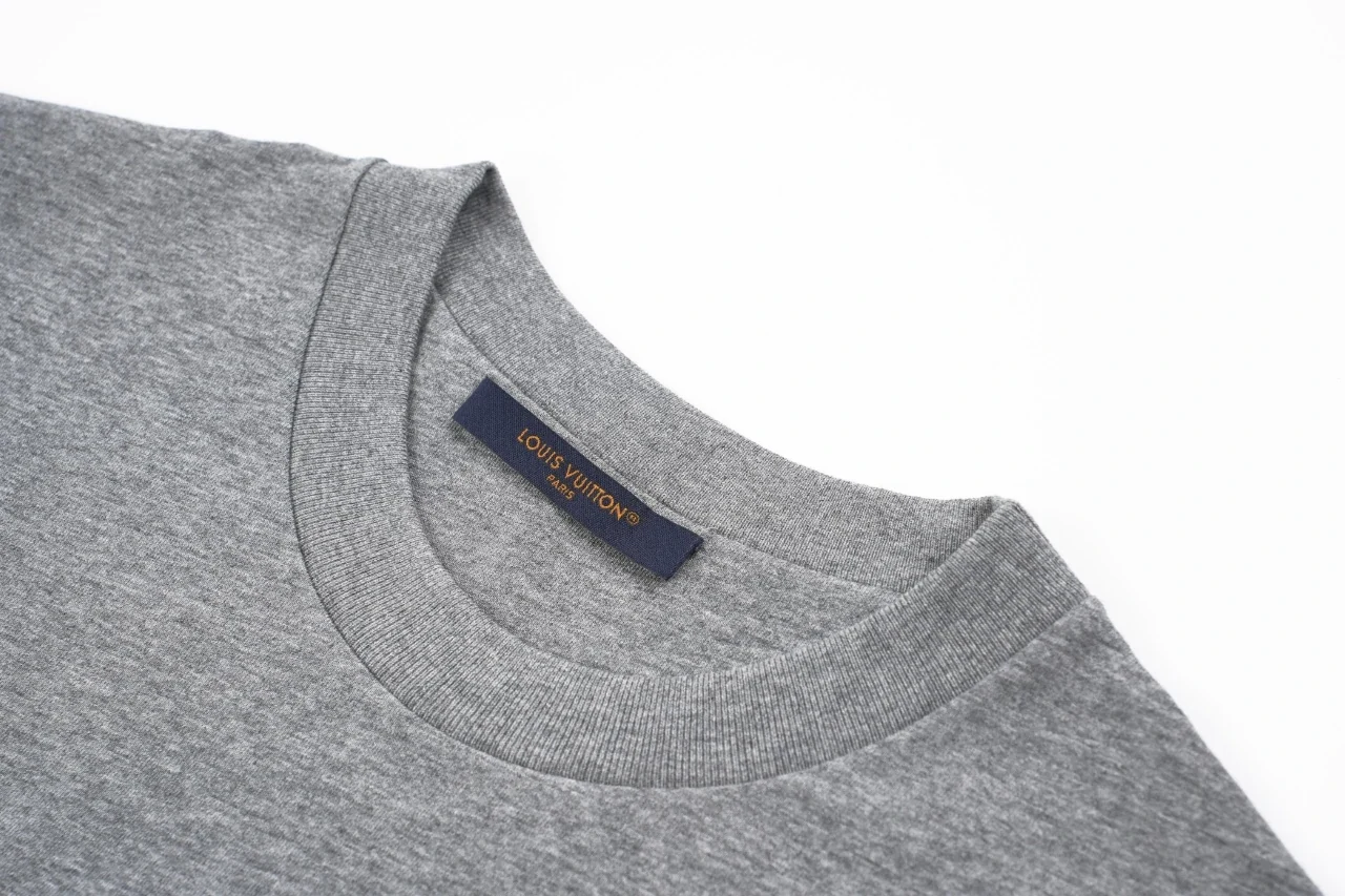 Louis Vuitton Grey Badge Print T-Shirt product photo from LabelPicks