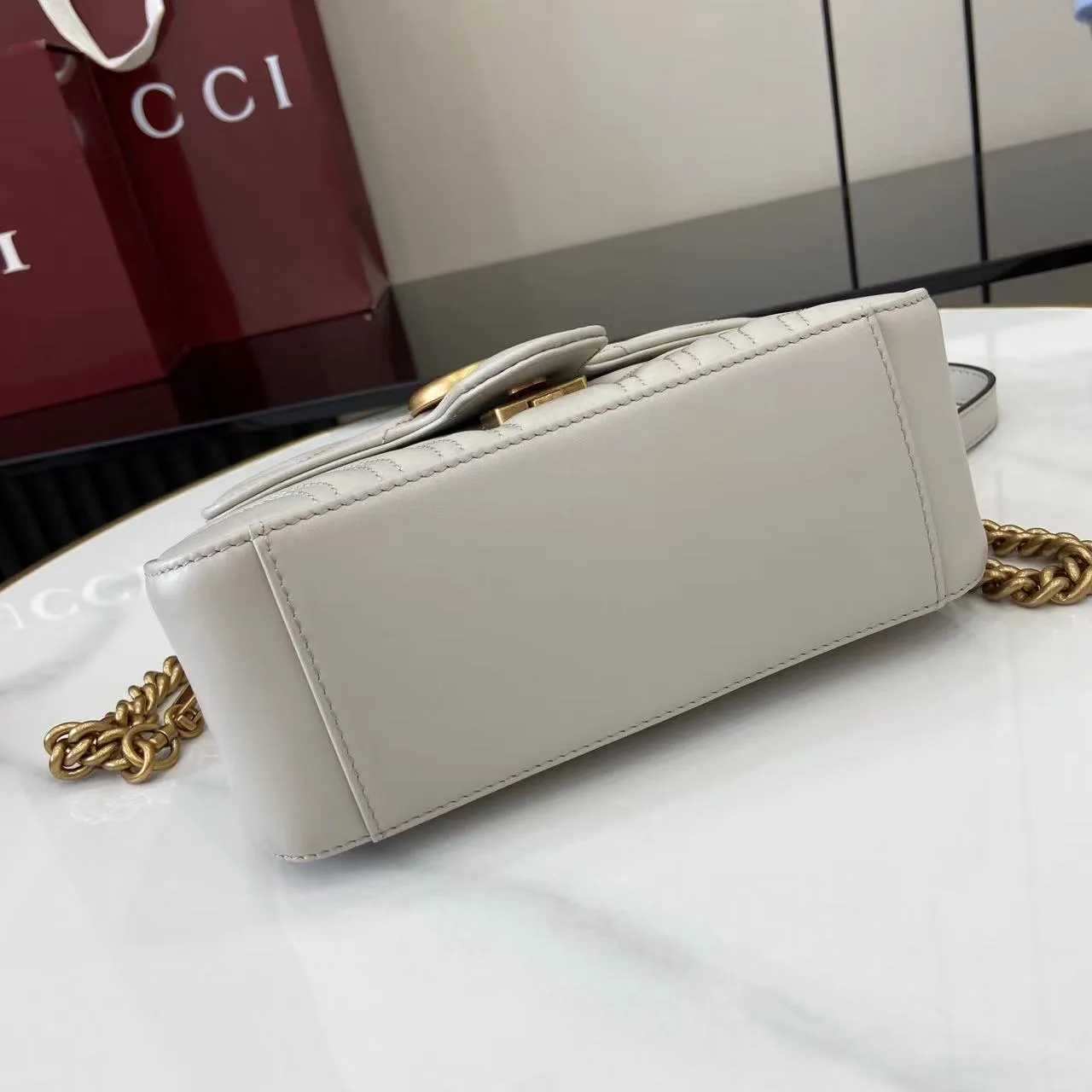 Gucci Marmont Grey GG Supreme Canvas Top Handle Bag product photo from LabelPicks