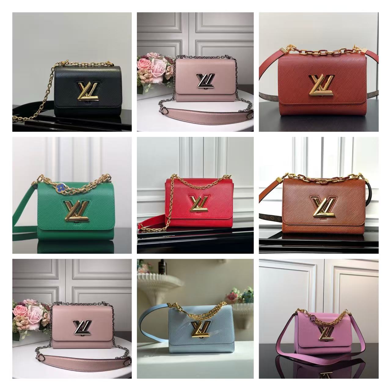 LOUIS VUITTON Twist / Cowhide leather / Medium size / 23CM