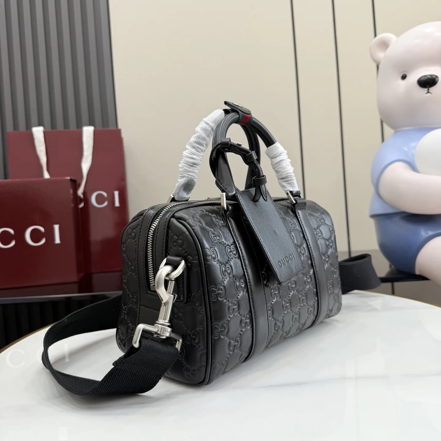 Gucci Black Smooth Leather Top Handle Bag product photo from LabelPicks