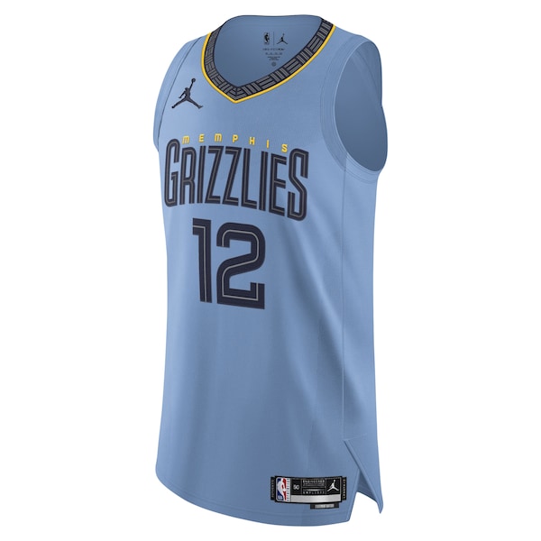Ja Morant Memphis Grizzlies Jordan Brand Authentic Player Jersey - Statement Edition - Light Blue