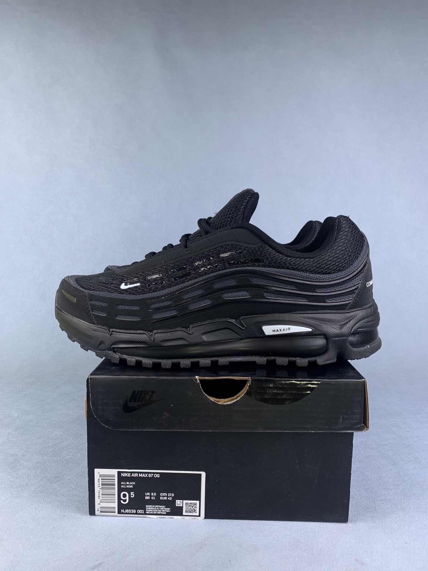 Comme des Garçons Homme Plus x Nike Air Max TL 2.5 “Black” - Black/Black/White