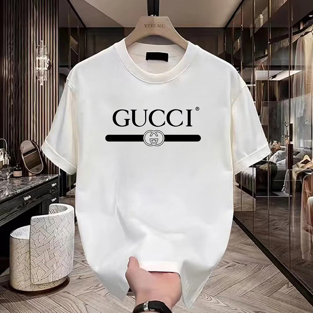 Stylish Classic Letter Print Round Neck T-Shirt