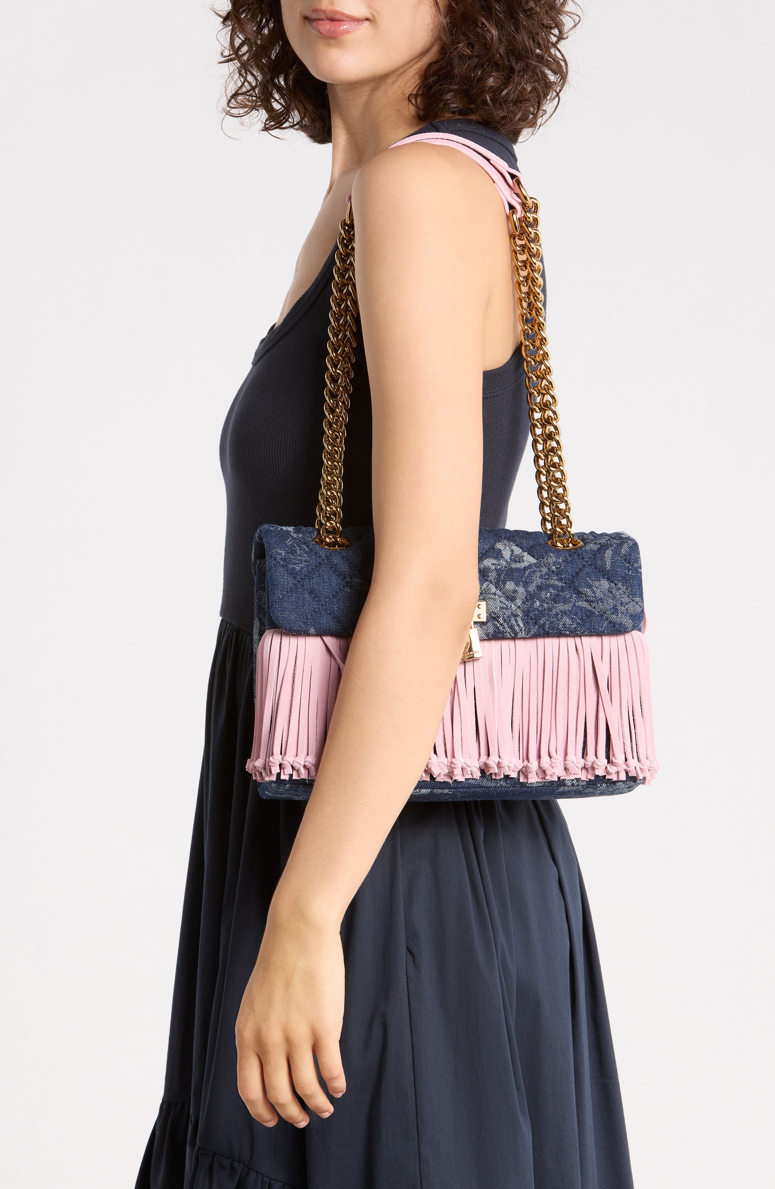 Kurt Geiger London Brixton Fringe Shoulder Bag