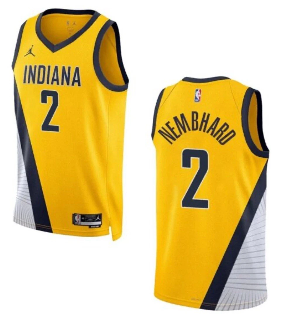 Andrew Nembhard Indiana Pacers Nike Unisex 2025 NBA Finals Swingman Jersey - Icon Edition - Navy