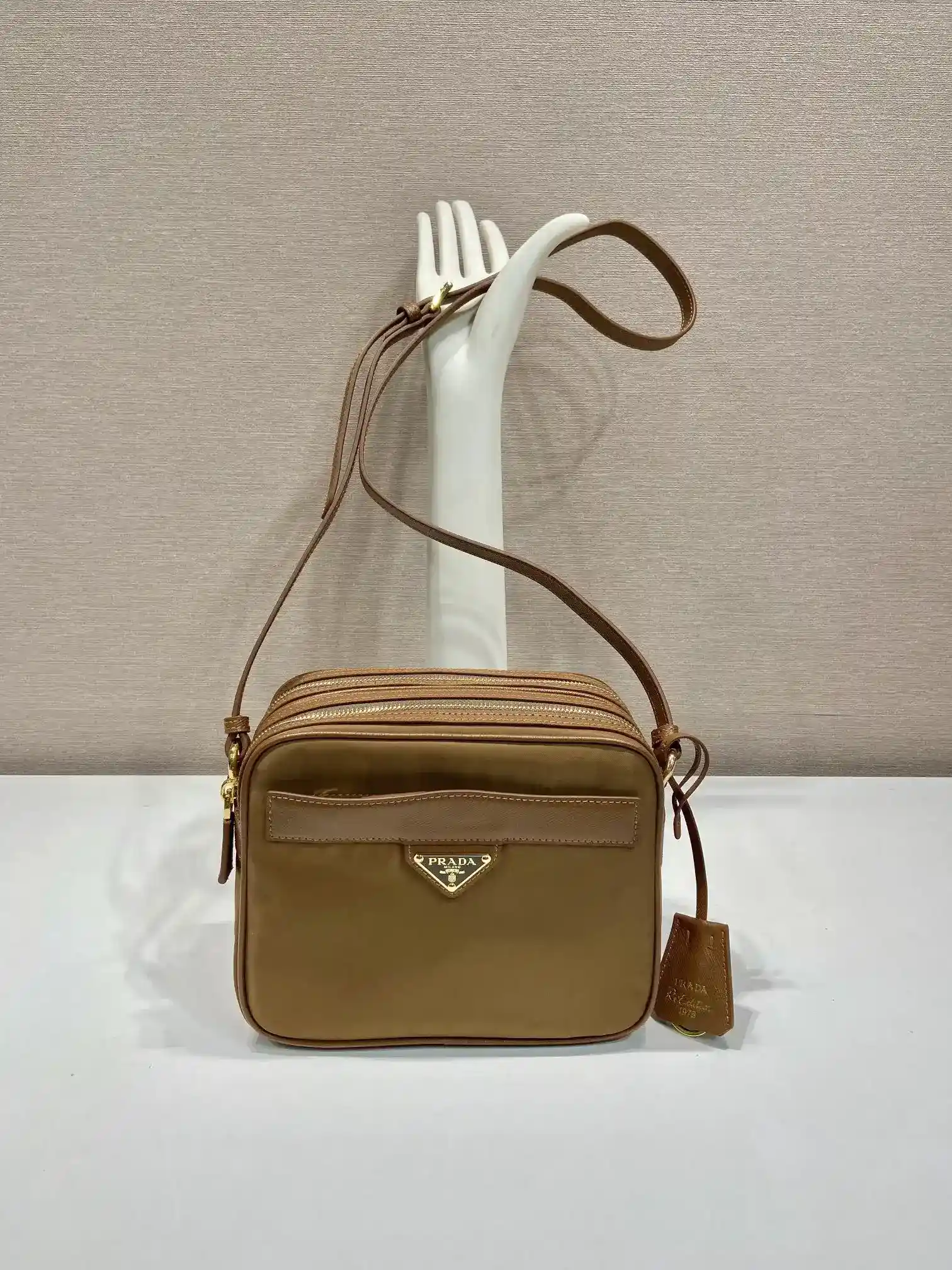 Prada Grained Leather Shoulder Bag product photo from LabelPicks