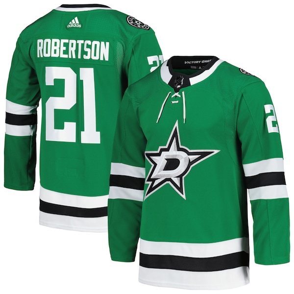 Jason Robertson Dallas Stars adidas Home Primegreen Authentic Player Jersey - Kelly Kelly Green
