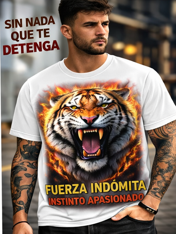 Remera Tigre Furioso | Streetwear Dark Unisex