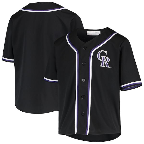 Youth Black Colorado Rockies MLB Team Jersey