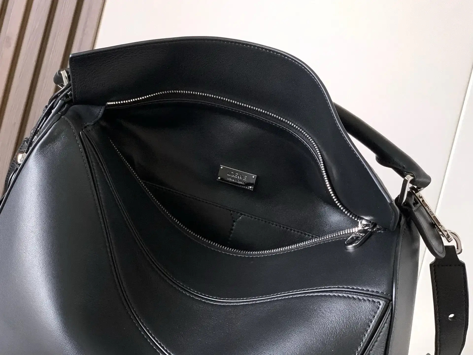 Loewe Puzzle Black Lambskin Crossbody Bag product photo from LabelPicks