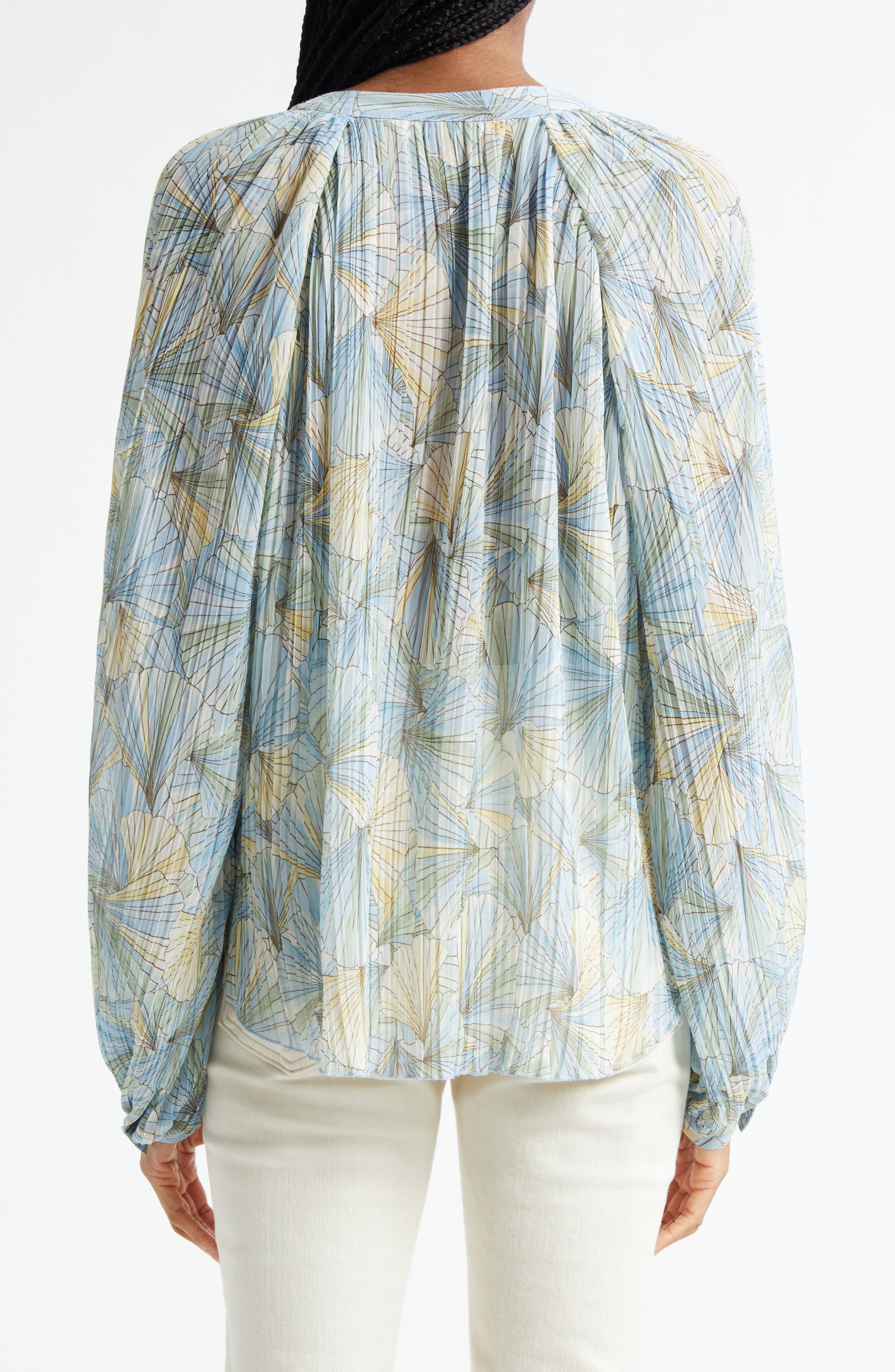 Veronica Beard Fennel Floral Button-Up Shirt
