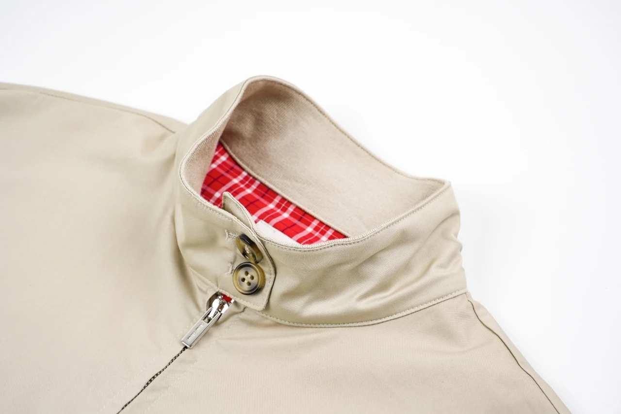 Miu Miu Beige Logo Red Check Lined Jacket product photo from LabelPicks