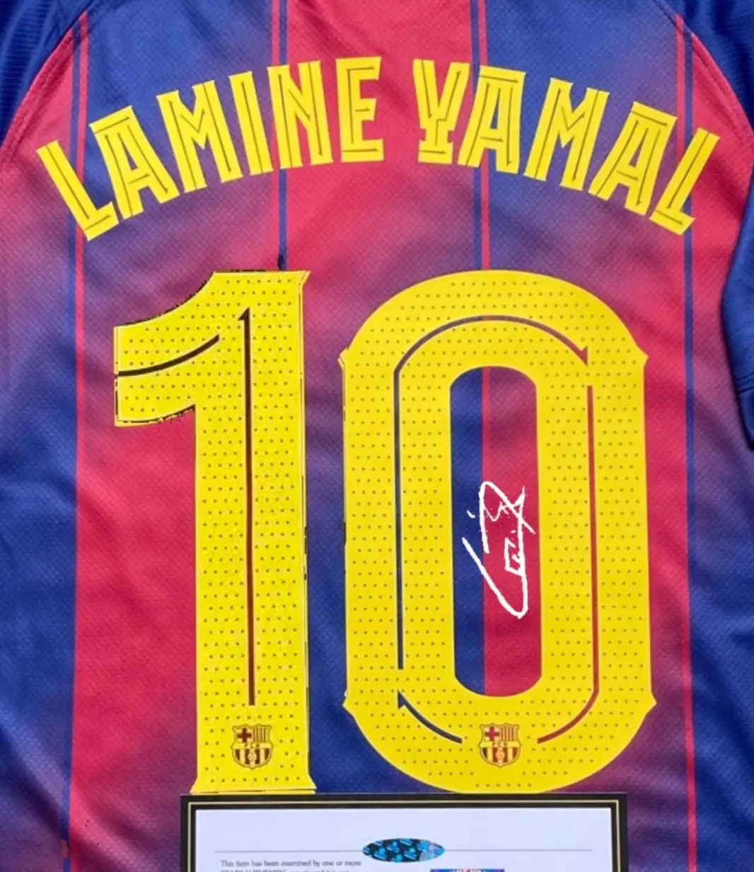 Lamine Yamal SIGNED Barcelona 25/26 Home #10 Jersey/Shirt - COA - 2025