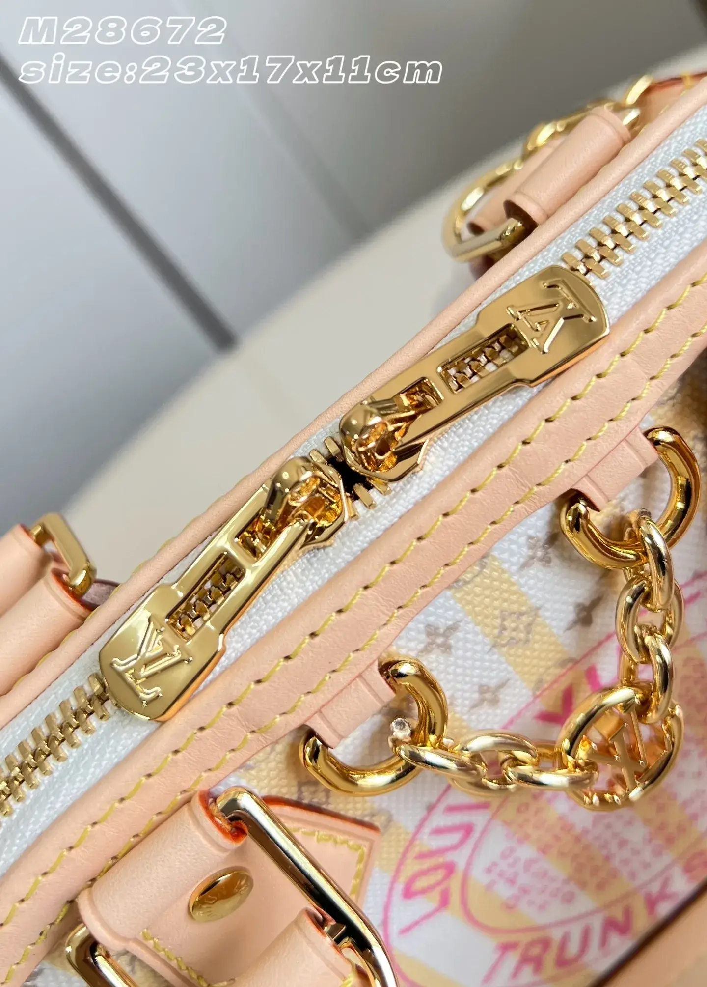 Louis Vuitton Alma Gold Canvas and Leather Top Handle Bag product photo from LabelPicks