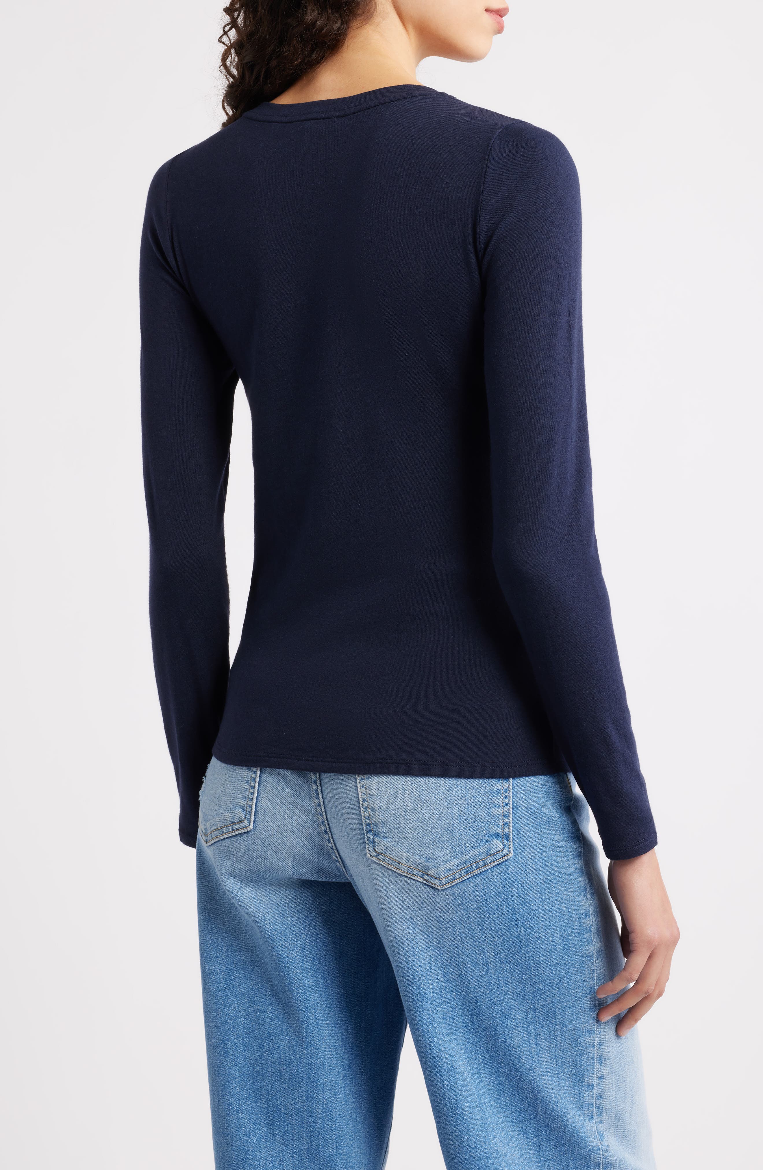 Eileen Fisher Stretch Organic Cotton Blend T-Shirt