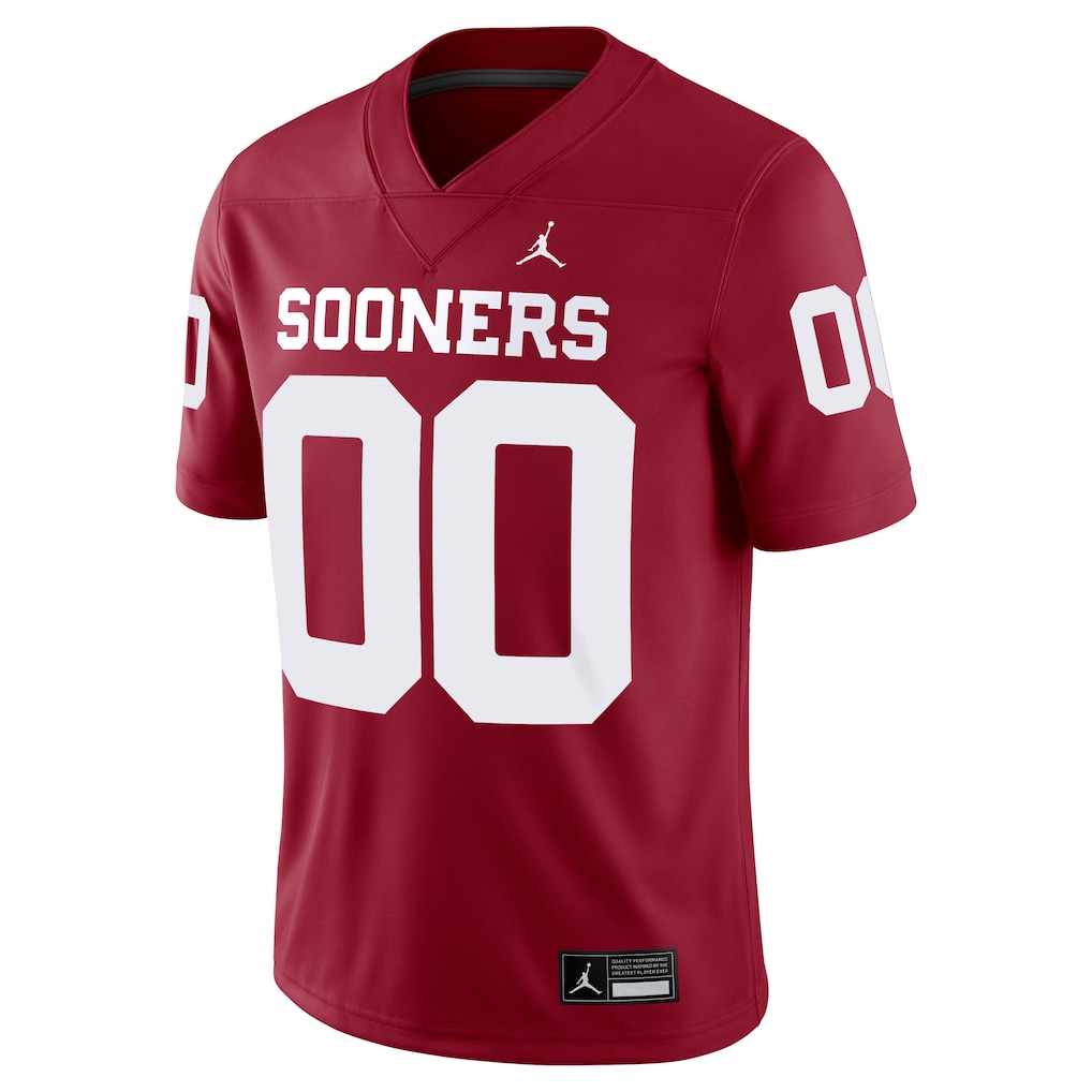 Oklahoma Sooners Jordan Brand NIL Pick-A-Player Football Replica Jersey - Crimson
