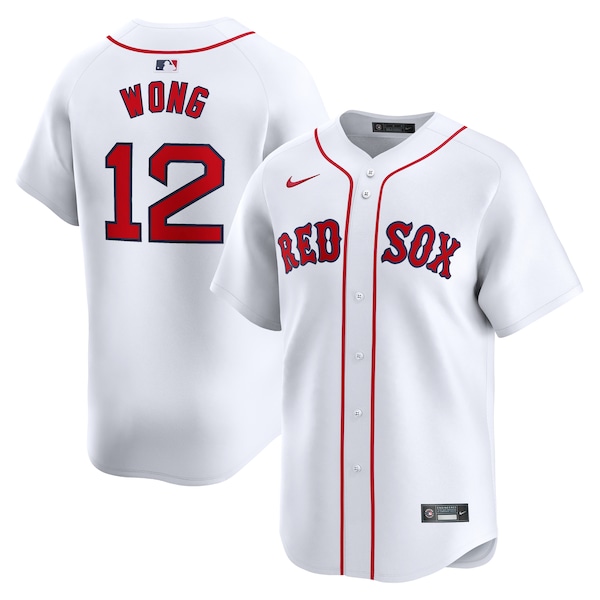 Connor Wong Boston Red Sox Nike Home Limited Player Jersey - White