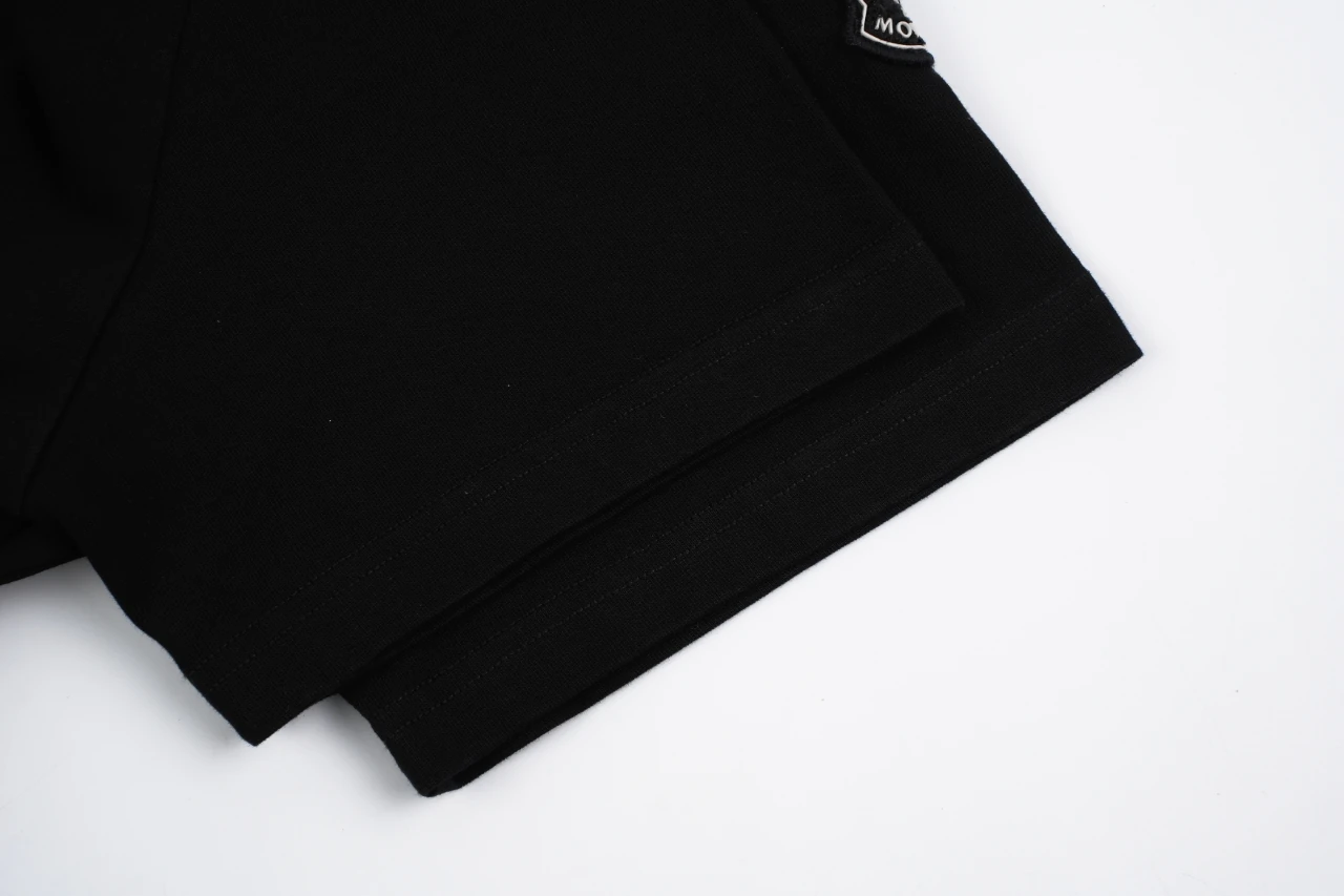 Moncler Black Script Logo Crewneck T-Shirt product photo from LabelPicks
