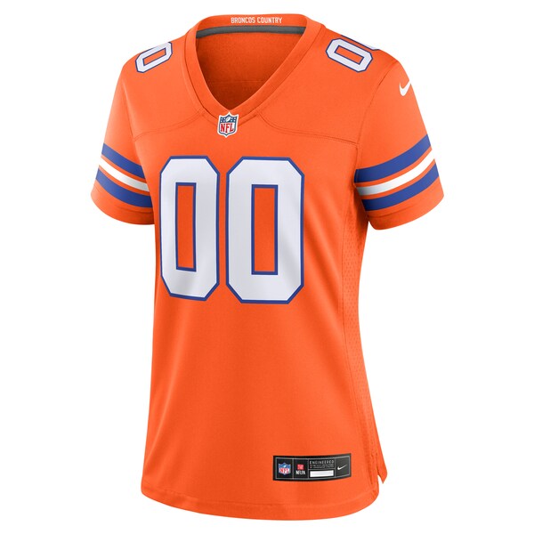 Denver Broncos Nike Women's Mile High Collection 1977 Throwback Custom Game Jersey - Orange