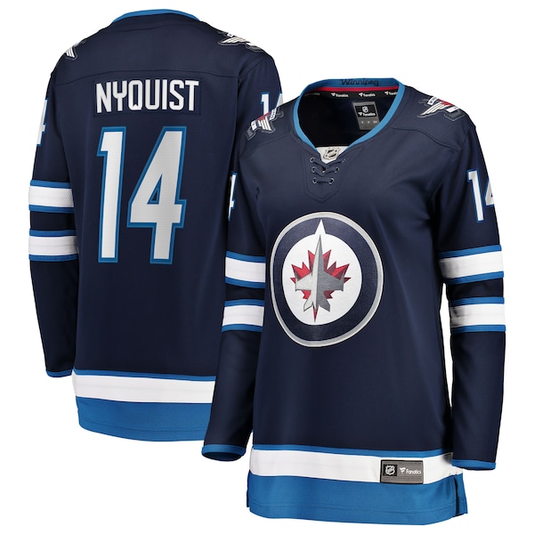 Gustav Nyquist Winnipeg Jets  Women's Home Breakaway Jersey - Navy