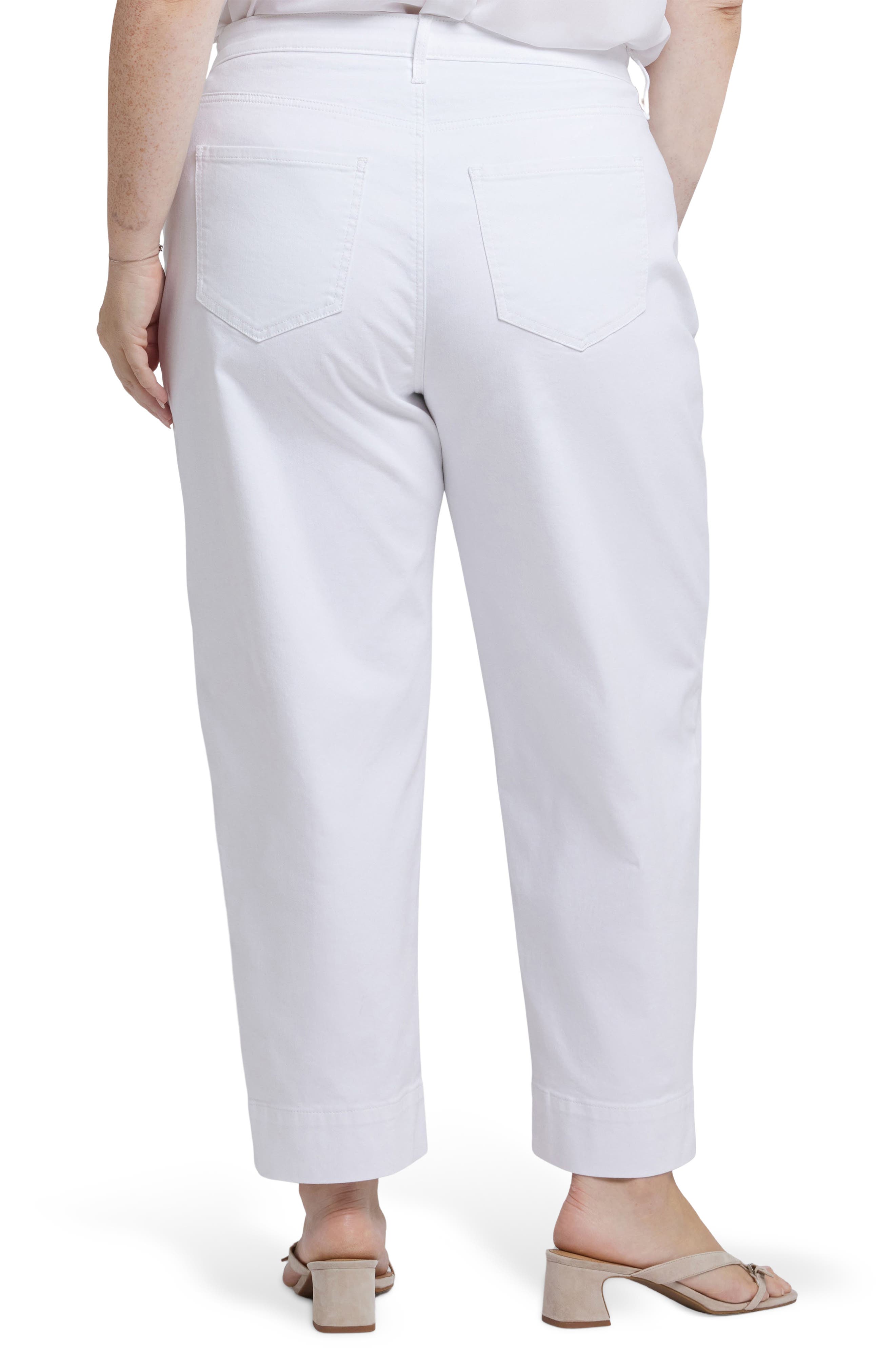 NYDJ Pleated High Waist Ankle Balloon Jeans