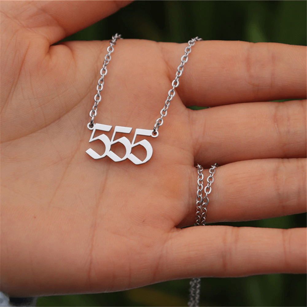 Angel Number Necklace 111-999 with 18K Gold Plated