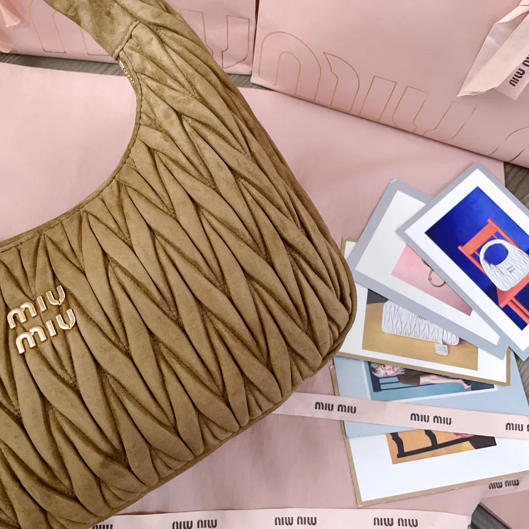 Miu Miu Suede Leather Hobo Bag product photo from LabelPicks