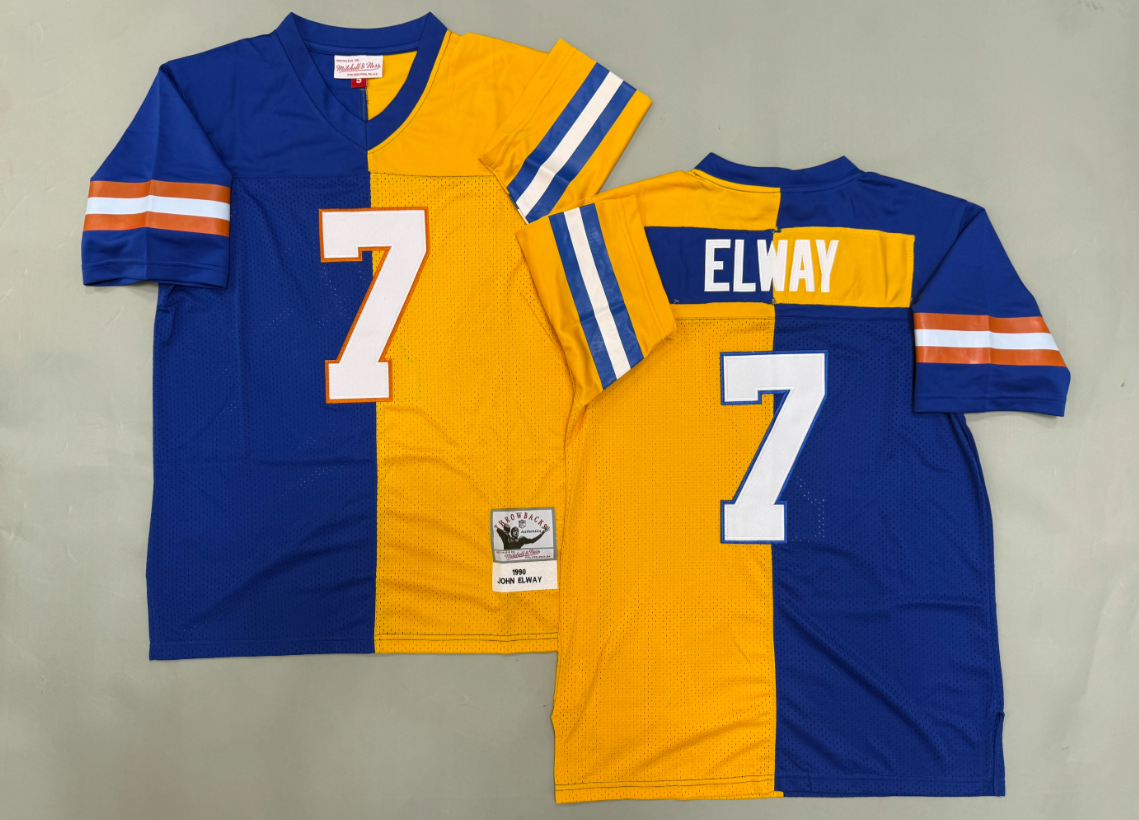 John Elway Denver Broncos Authentic Split Throwback Retired Player Jersey