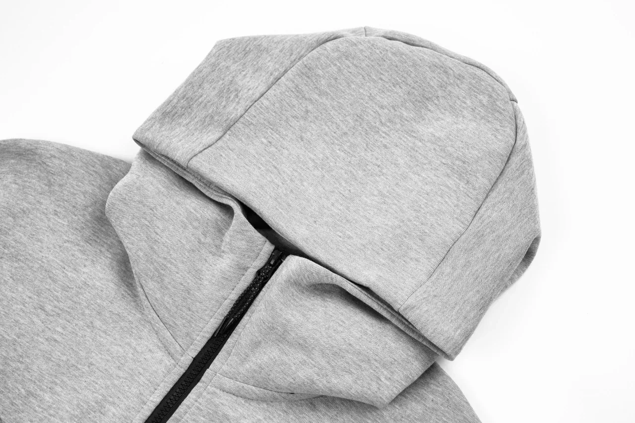 Nike Grey Tech Fleece Hooded Track Jacket product photo from LabelPicks