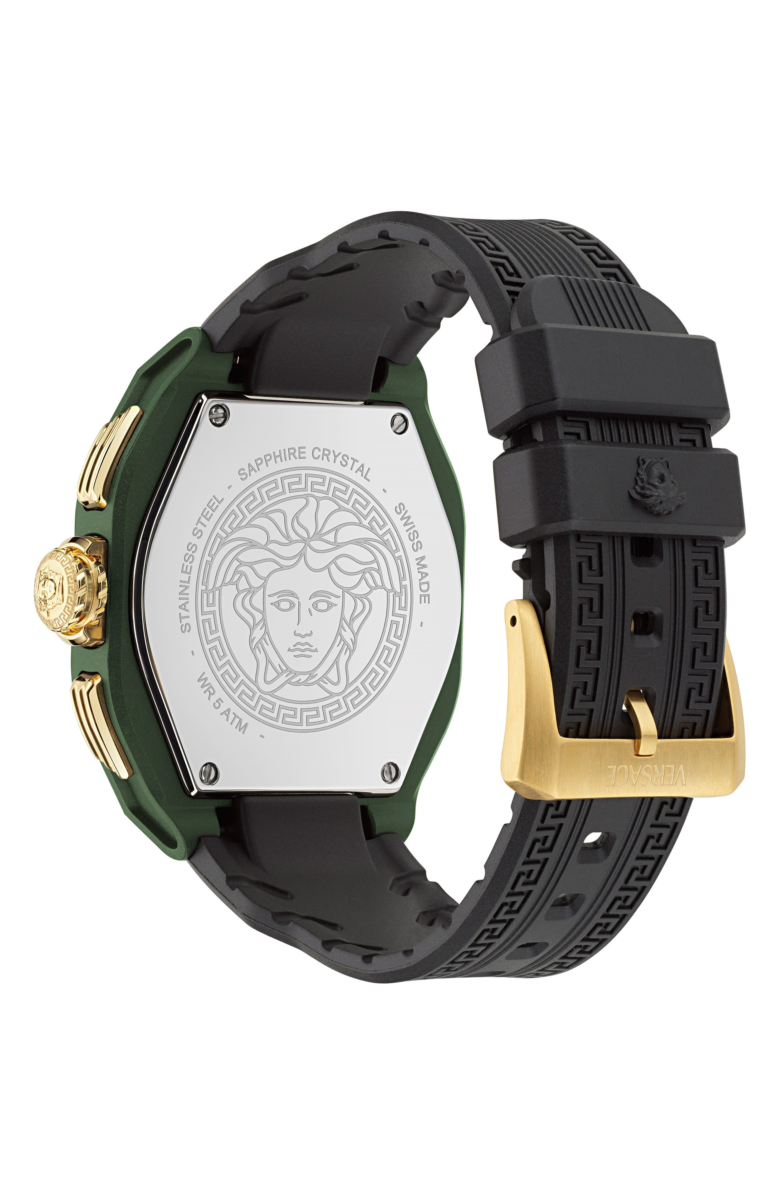 Versace V-Legend Chronograph Ceramic Strap Watch, 44mm