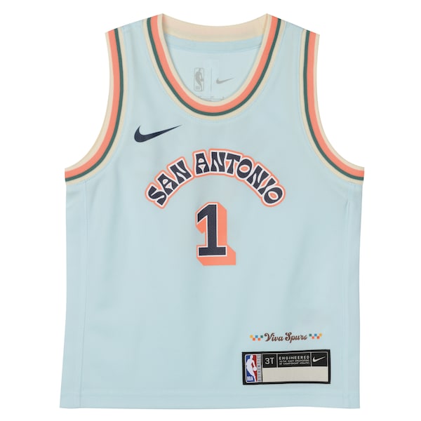 Victor Wembanyama San Antonio Spurs Nike Preschool 2024/25 Swingman Player Jersey -  City Edition - Light Blue
