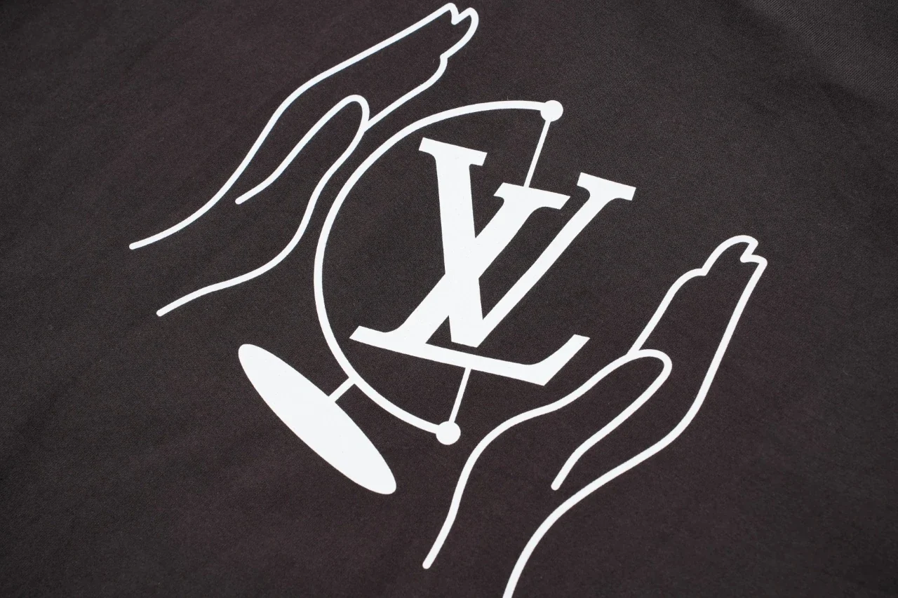 Louis Vuitton Black Axis Logo Print T-Shirt product photo from LabelPicks