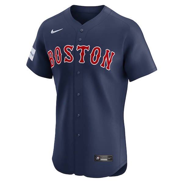 David Ortiz Boston Red Sox Nike Alternate Elite Sponsor Patch Player Jersey - Navy