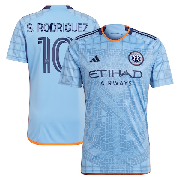 Santiago Rodríguez New York City FC adidas 2024 The Interboro Kit Replica Player Jersey – Light Blue