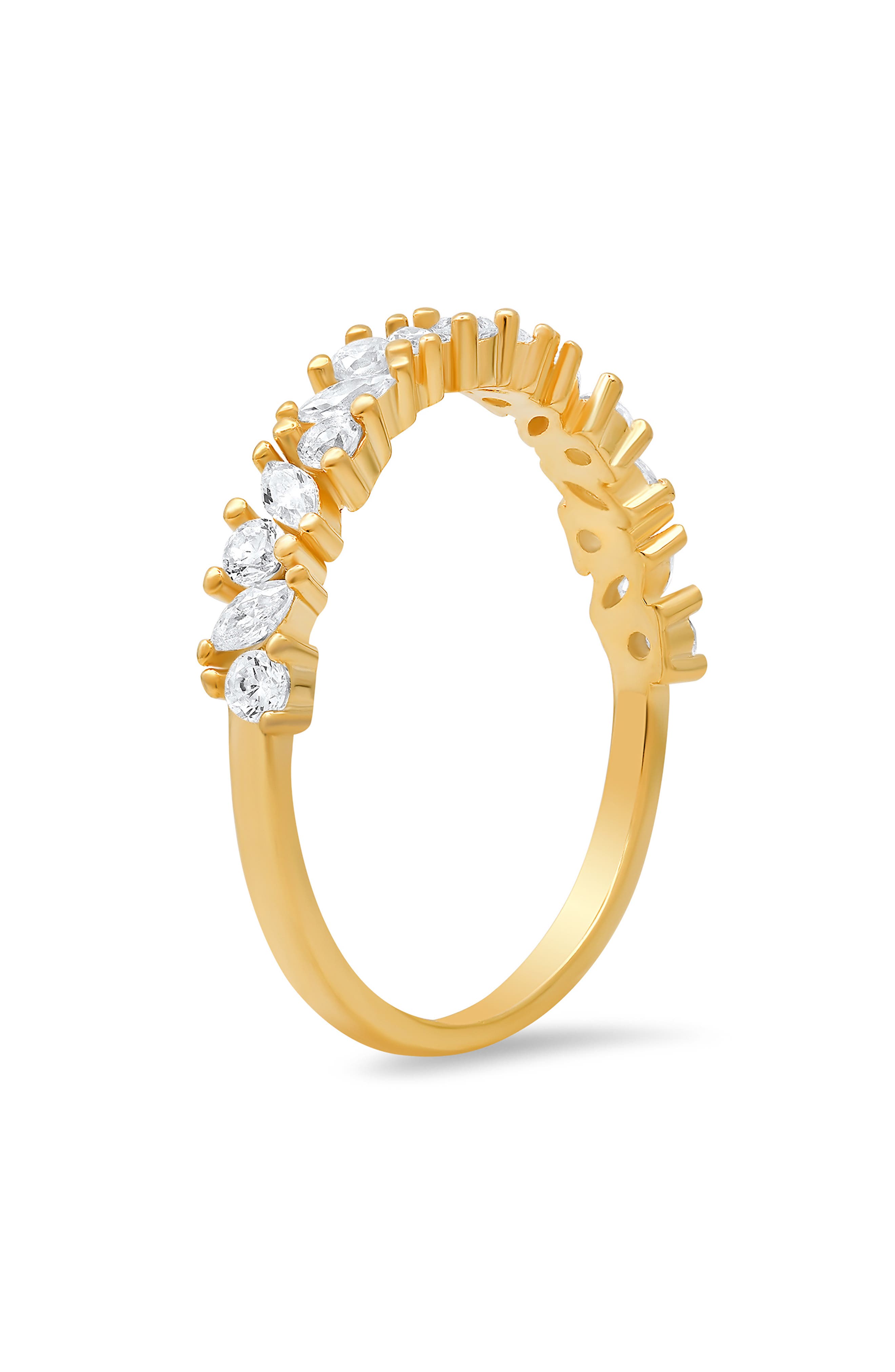 Queen Jewels Cubic Zirconia Multicut Band Ring
