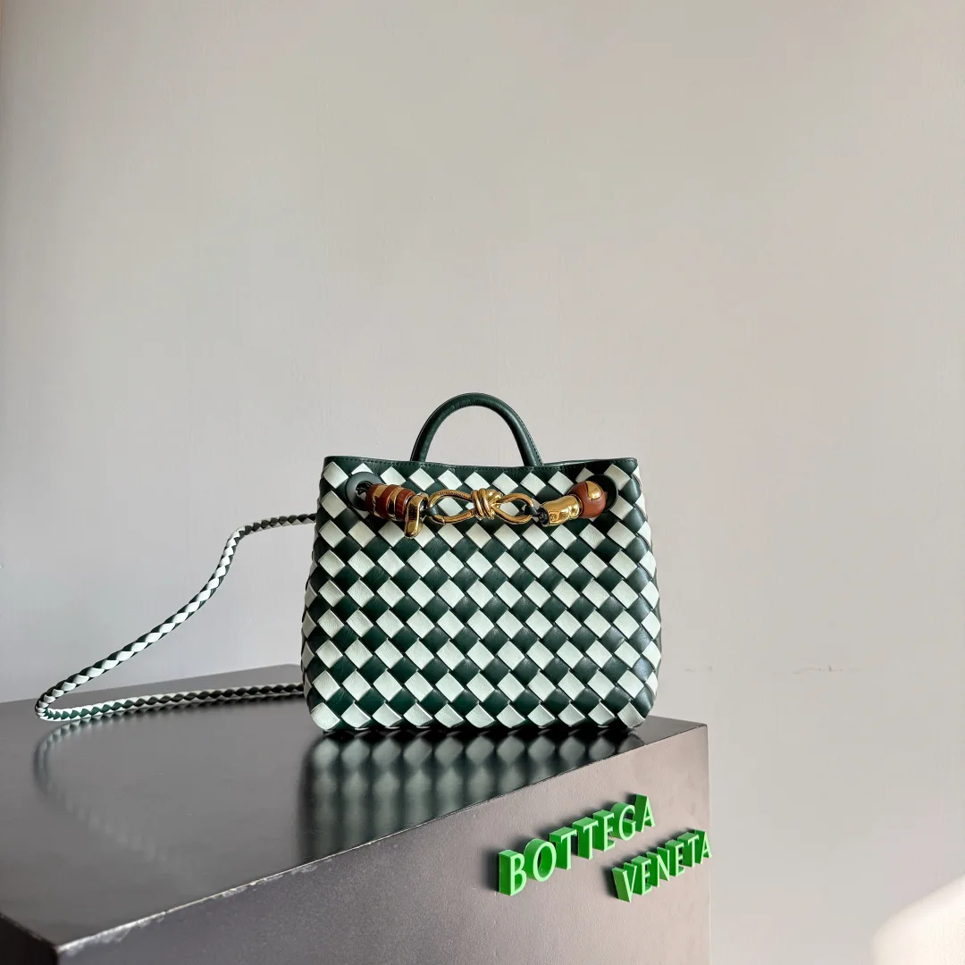 Bottega Veneta Intrecciato Woven Leather Andiamo Top Handle Bag product photo from LabelPicks