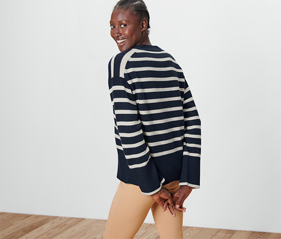 Gestreifter Cardigan