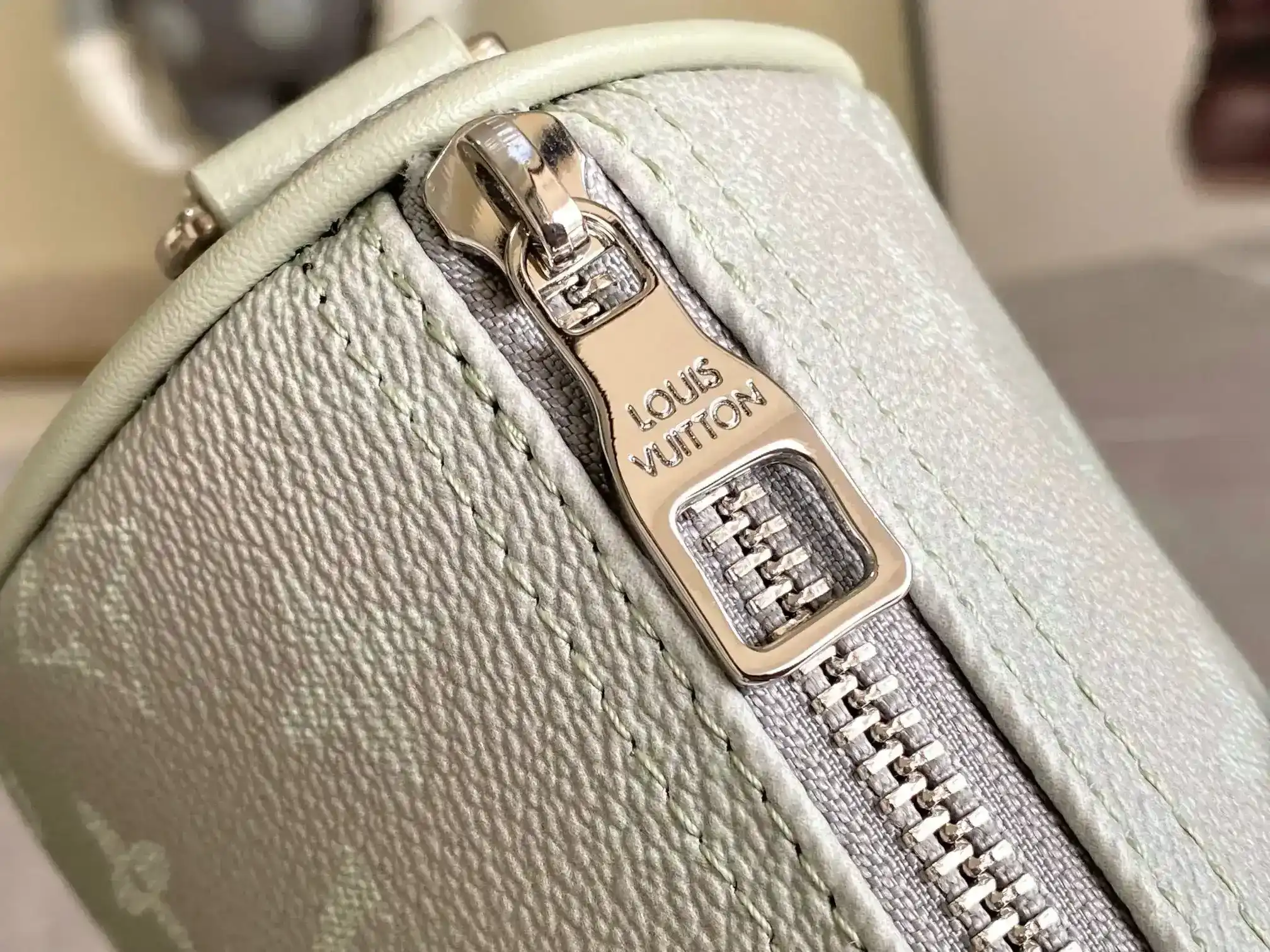 Louis Vuitton Keepall Green Canvas and Leather Tote Bag product photo from LabelPicks