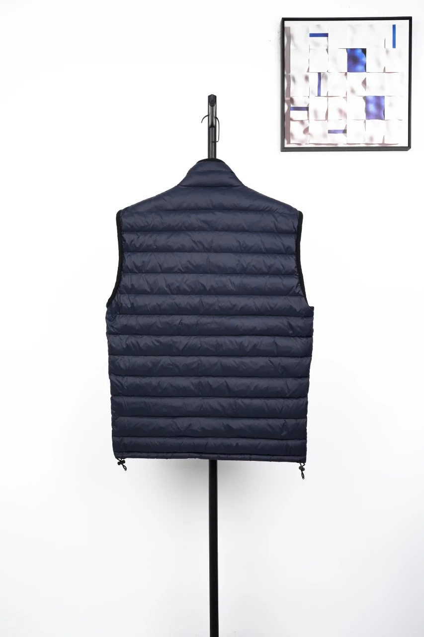 Miu Miu Navy Logo Quilted Down Vest product photo from LabelPicks