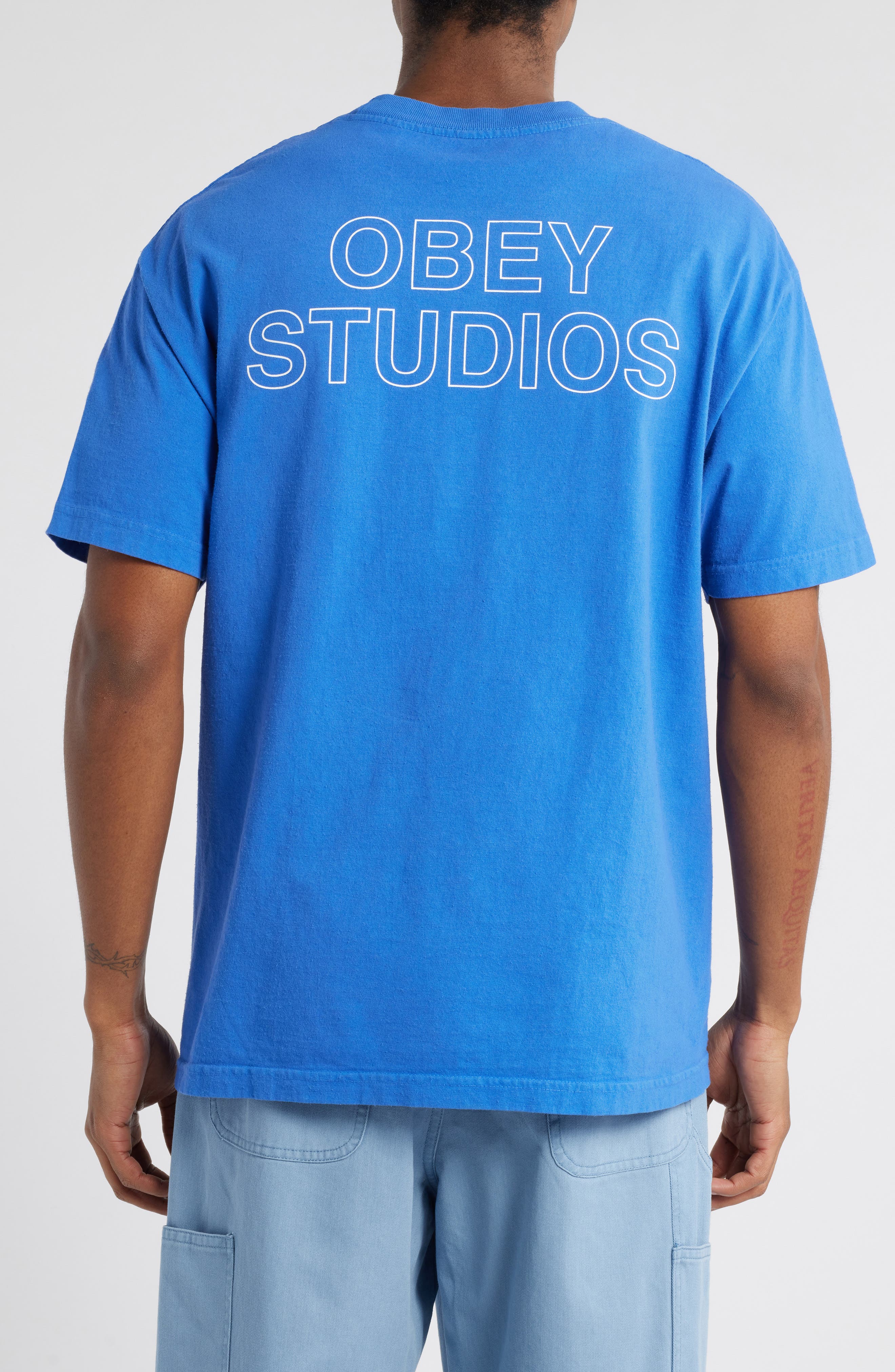 Obey Outline Logo Graphic T-Shirt