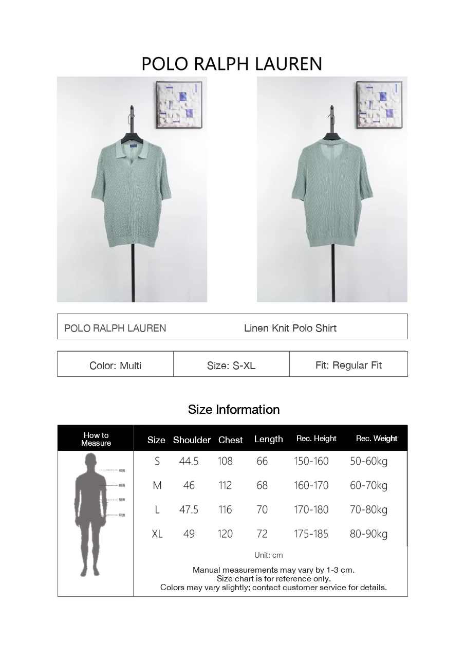 Ralph Lauren Pale Green Pony Embroidered Linen Cotton Polo Shirt product photo from LabelPicks