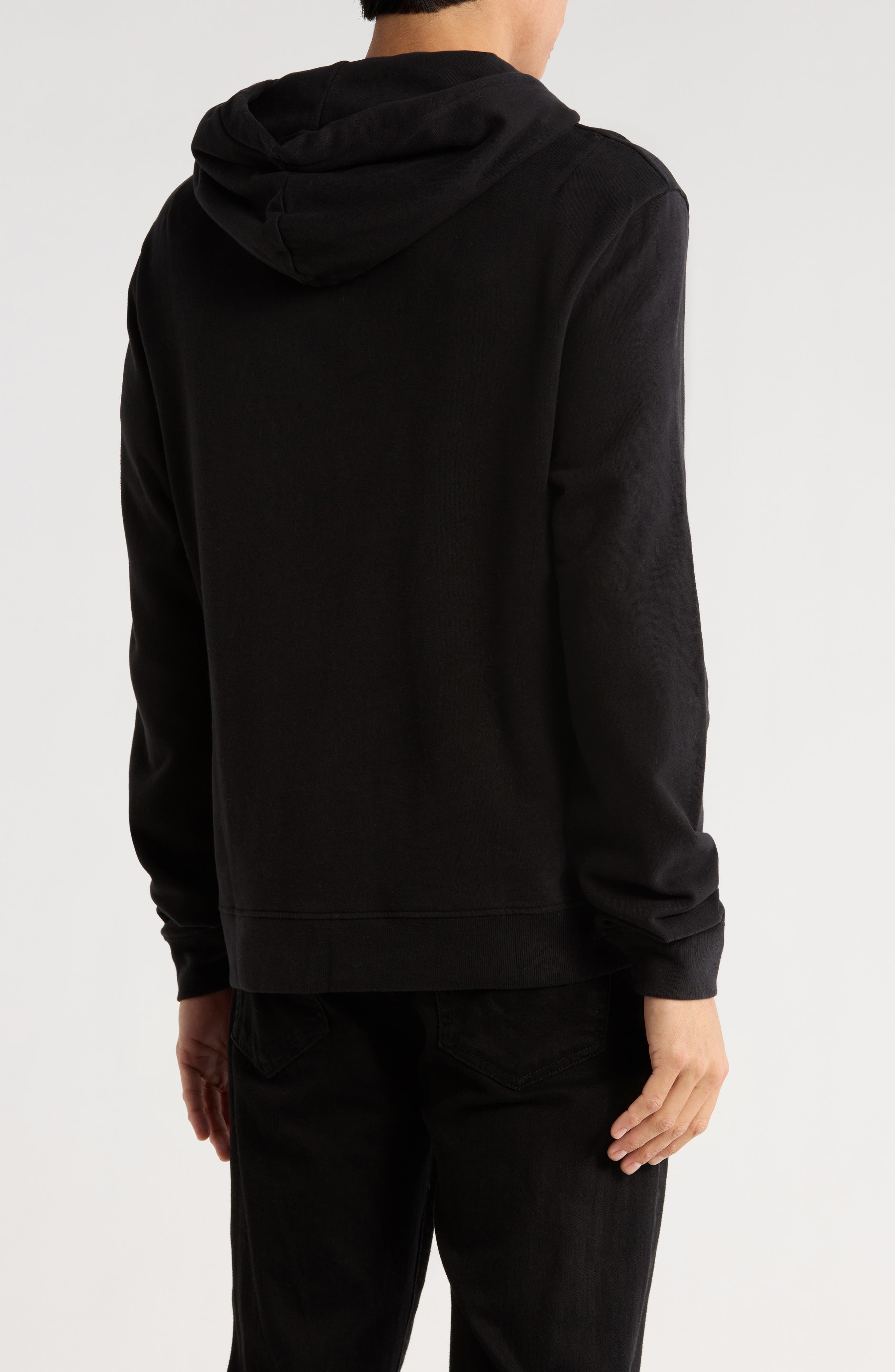 AllSaints Raven Pullover Ramskull Logo Hoodie